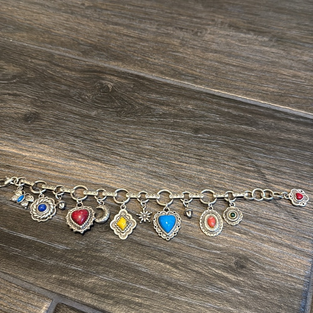 Brighton colorful charm bracelet in great condition! - Picture 2 of 2
